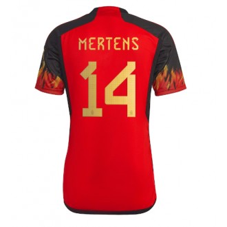 Belgien Dries Mertens #14 Hemmatröja VM 2022 Korta ärmar